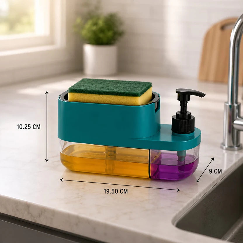 3-in-1 Soap Dispenser with Sponge Holder