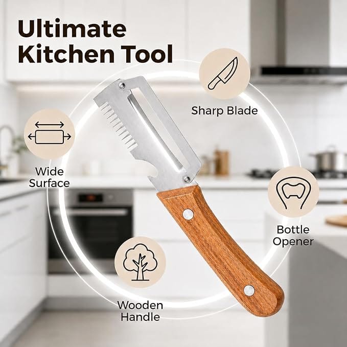 3-in-1 Vegetable Peeler, Slicer & Botle Opener