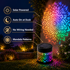 MandalaGlow™ - Solar Mandala Projector Light