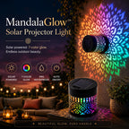 MandalaGlow™ - Solar Mandala Projector Light